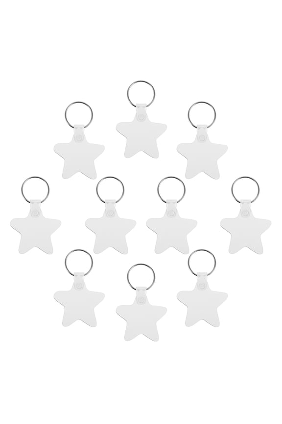 Sublimation Keychain Set 15 Pieces Double-Sided Blank Key Chains for Crafting and