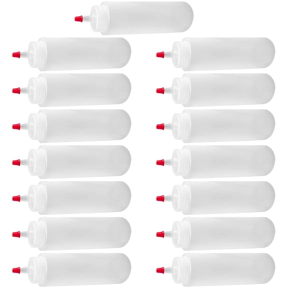 Raindrops Condiment Squeeze Bottles for Meal Preparation 15Pcs 5.50X1.18X1.18in
