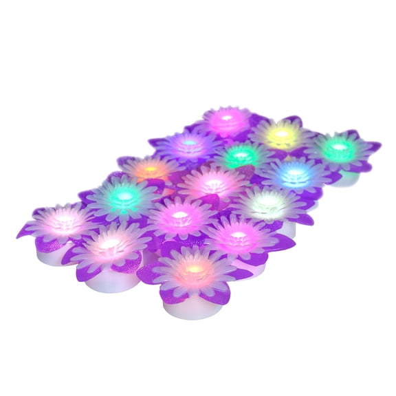 Raindrops 15 Pcs Tealights Daisy Shape Candle Eco-friendly Candles