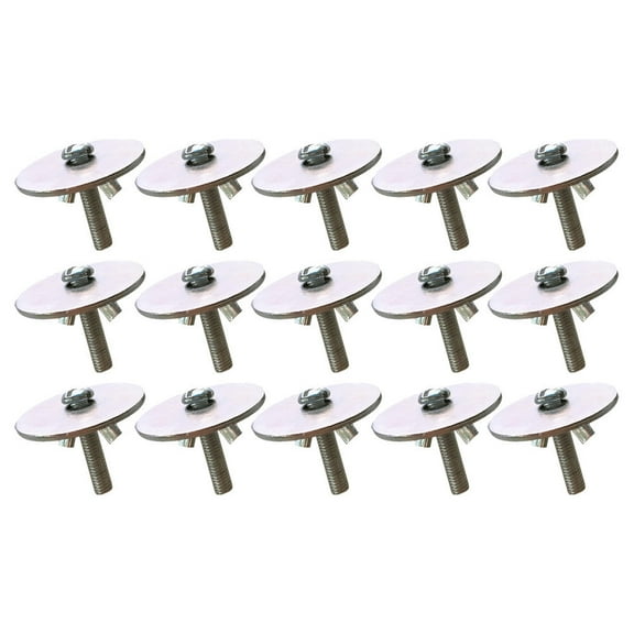 Raindrops 15 Sets Iron Fixing Screws for Cage Hardware M6 3.5in Gasket Silver