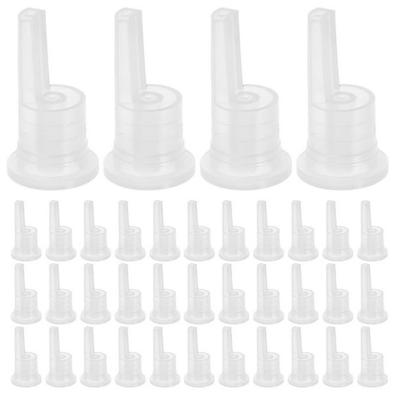 Raindrops 150 PCS Essential Oil Bottle Stopper 2.50X1.10X1.10CM Transparent