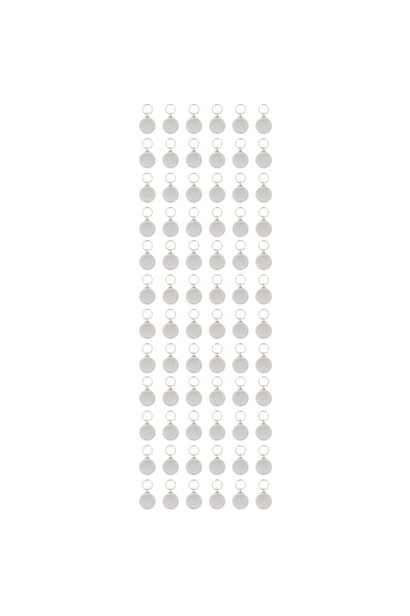 150 Pcs Portable Acrylic Photo Keyrings Personalised Round Picture Frame Keyring
