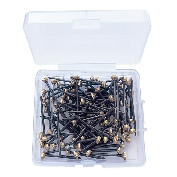 Raindrops 150PCS Frame Nails Black Copper Iron Round Head for Home Use Adults