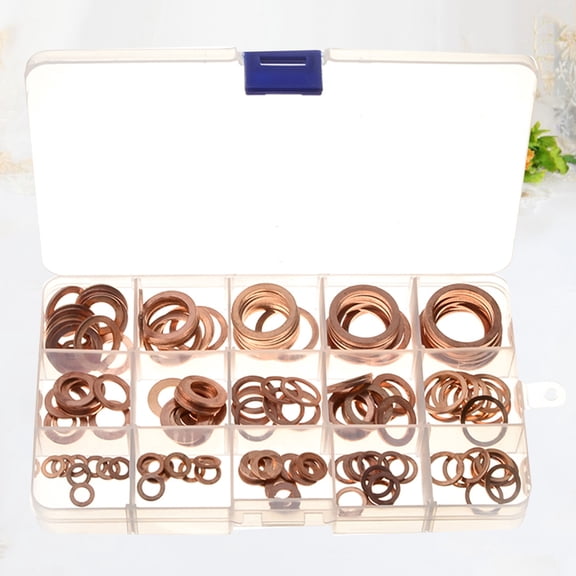 Raindrops 150Pcs Gasket Seal for Electrical Conductivity in Flat Shape for DIY Enthusiasts