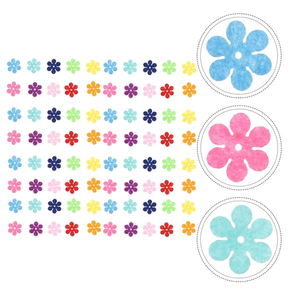 Raindrops 150Pcs Iron on Flower Applique Patches for Custom Clothes Decor