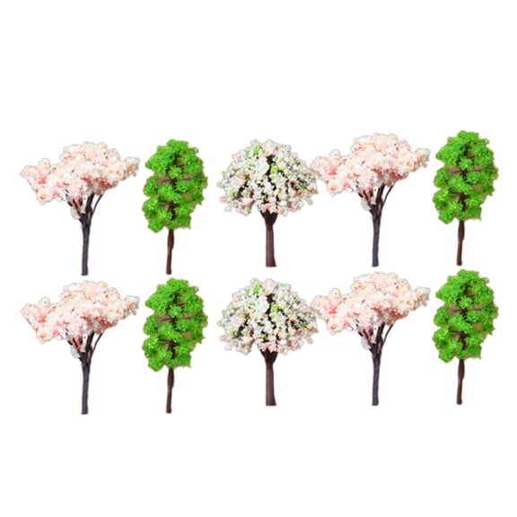 Raindrops 15PCS Micro Landscape Simulation Trees Mini Trees DIY Accessories Resin Tree Models (Assorted Style)