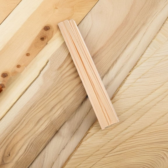 Raindrops 15Pcs Wood Molding Trim for Window Screen Edges in Beige Natural Wood