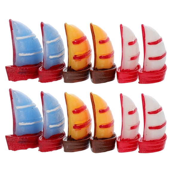 Raindrops 15Pack Miniature Sailboats for Indoor Decoration with Simple and Generous Style