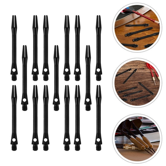 Raindrops Professional Dart Shafts Replacement Stems Black Aluminum Alloy 15 Pieces for Darts Accessories