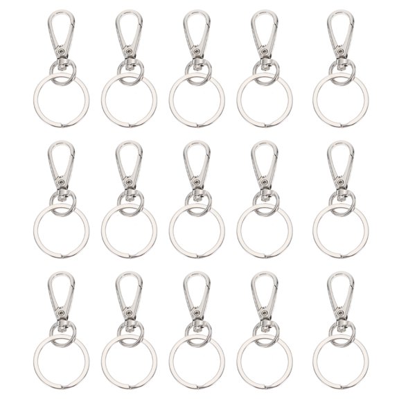 Raindrops Key Chain Clip Keychain Clip Hook Zinc Alloy 15 Pcs
