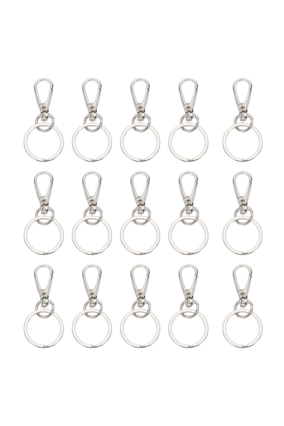 Key Chain Clip Keychain Clip Hook Zinc Alloy 15 Pcs