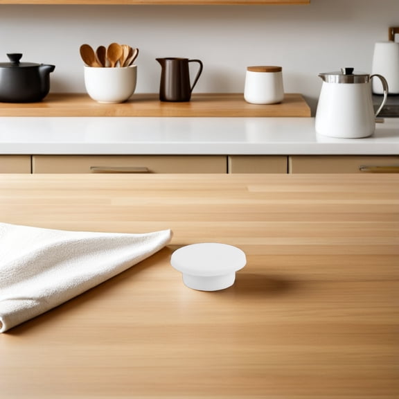 Raindrops 15Pcs White Silicone Tub Drain Stoppers Foodgrade Sink Hole Covers for Kitchen and Bathroom