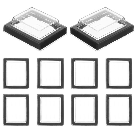 15pcs Button Switch Protective Cover Button Protector Set