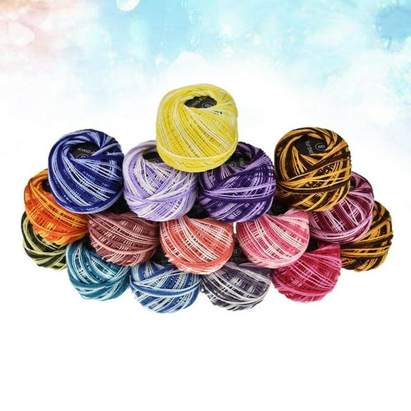 Raindrops 16 Color Multicolor Embroidery Floss Stitching Card Threads