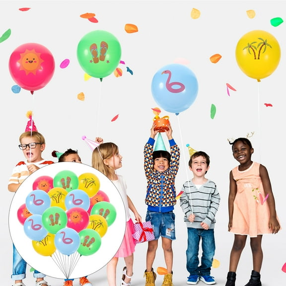 Raindrops  16 Pcs Purple Pool Festive Atmosphere Balloons Joyful Party Banquet