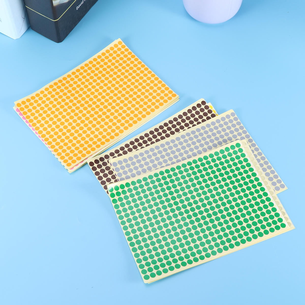 Raindrops 16Pcs Assorted Color Sticker Dots Circle Labels for ...