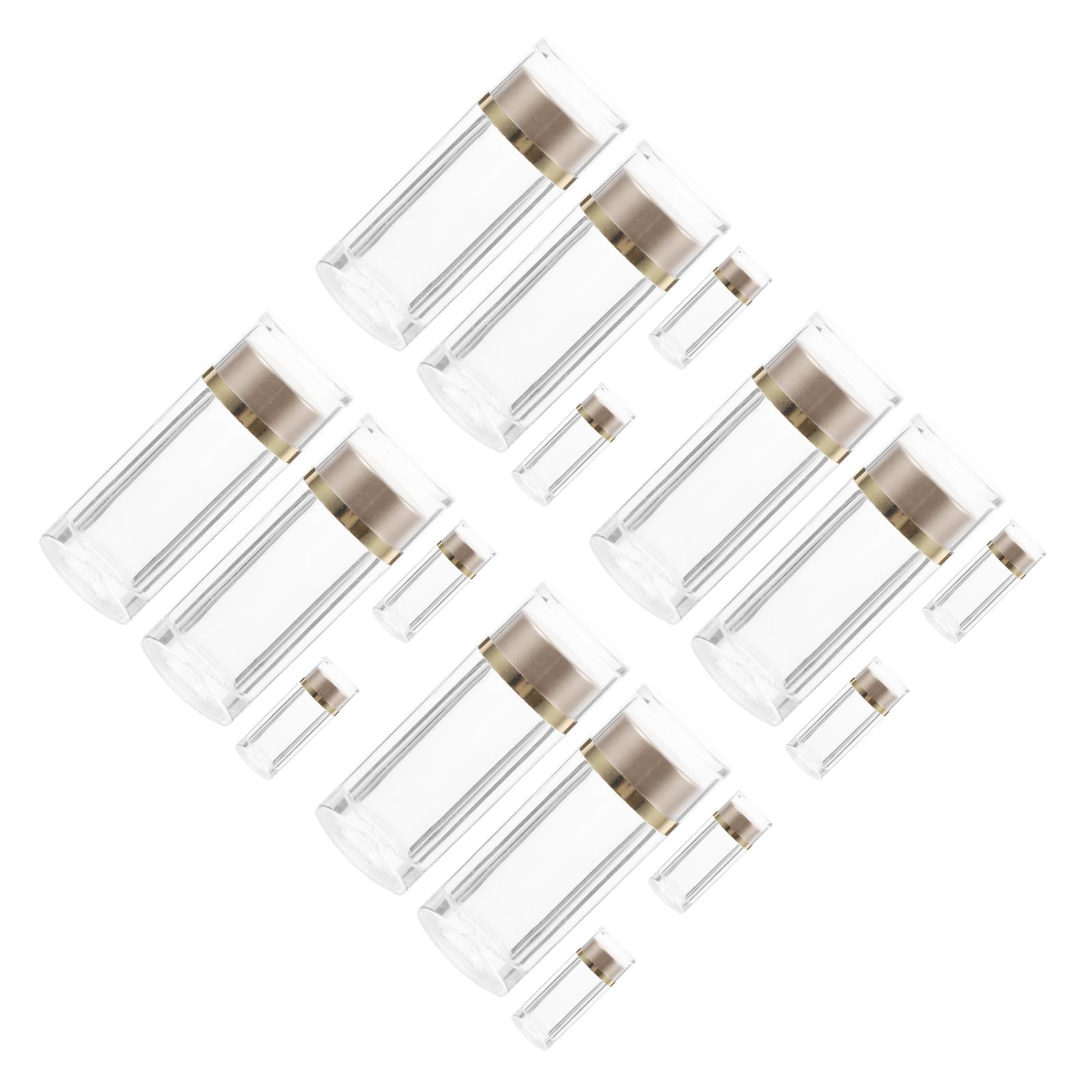 Raindrops 16 pcs Mini Double Layer Cap Plastic Bottles Travel Sample Dispensers Liquid Dispenser Bottles for Oil Creams and Cosmetics