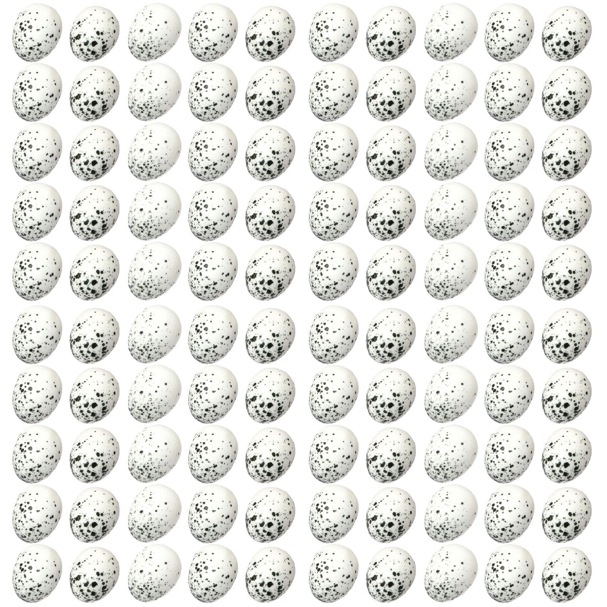 Raindrops 160-Piece Easter Foam Bird Eggs Set, Realistic Bird Decorations for Crafts, Holiday Decor and Seasonal Adornments