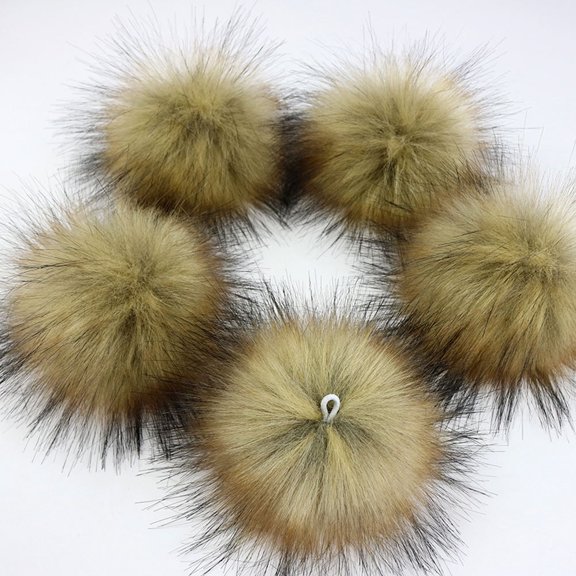 Raindrops 16Pcs Coffee Plush Balls Clothes Fur Ball Accessories for Hat Shoes DIY Decor Durable and Safe