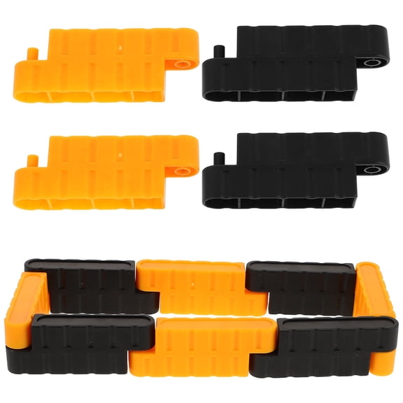 Raindrops 16-Piece Yellow Plastic RC Car Racing Road Barriers for Enhanced Realism and High Performance