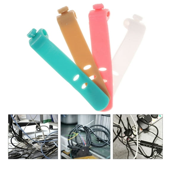 Raindrops 16Pcs Cable Winder Organizer Made of Premium Silicone Self Locking Design for Home Use