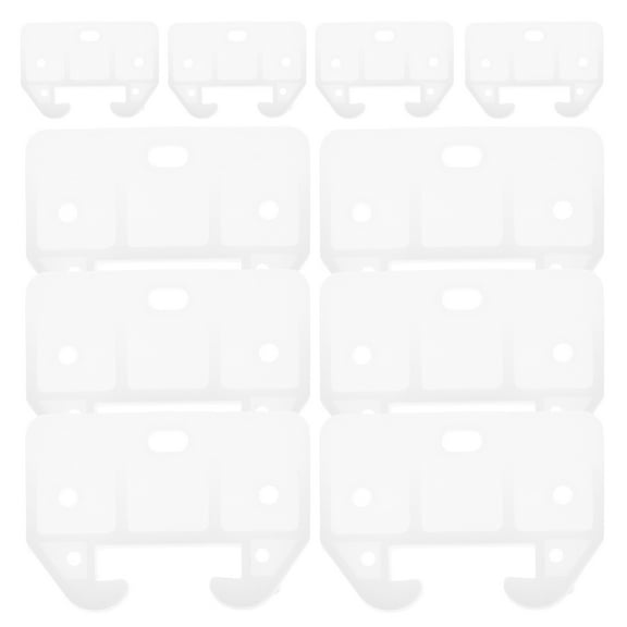 Raindrops 16-Pack Plastic Center Mount Drawer Glide Guides for Furniture, Wardrobe, Dresser, Cabinet Hardware Accessories