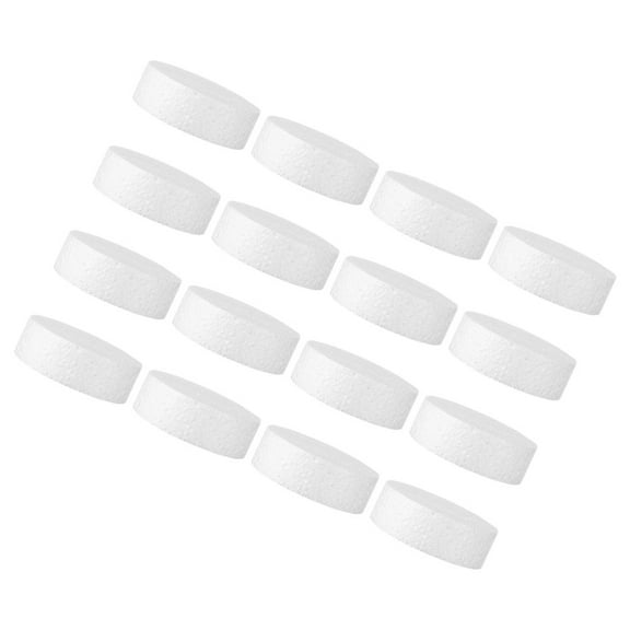 Raindrops White Foam Circles for Crafts Versatile Lightweight DIY Material 16pcs Round Blocks for Art Projects