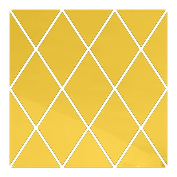 Raindrops 17Pcs/Set Rhombus Acrylic Wall Selfadhesive Mirror Wall Decals