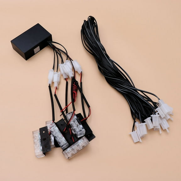 Raindrops 18 LED Strobe Flash Warning Car Light Firemen Emergency High Power (Red Blue Light)