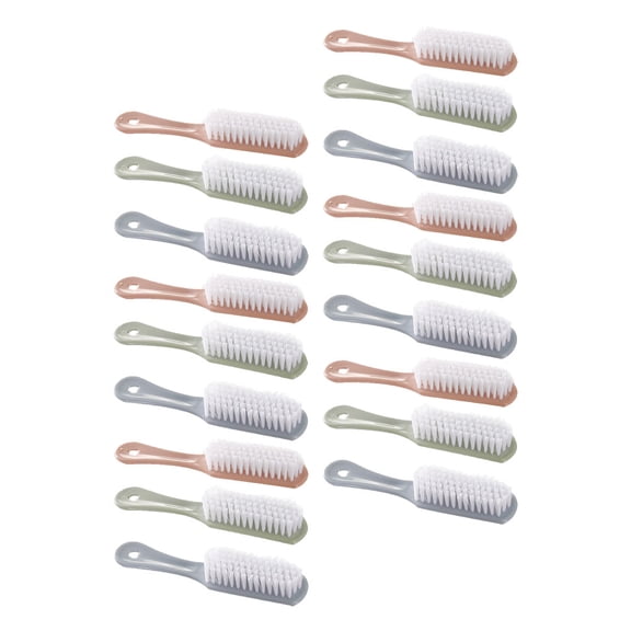 LABRIMP 18Pcs Hanging Cleaning Brush Set with Fine Bristles for Laundry Shoes Clothes