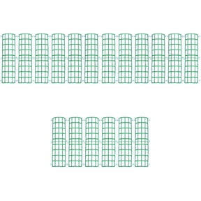 Raindrops 18 Pcs Flowers Wall Frame Grid Wall Frame Green Fence Frame DIY Artificial Flower Grid Panel Artificial Flowers Base for Wedding Wall Arch