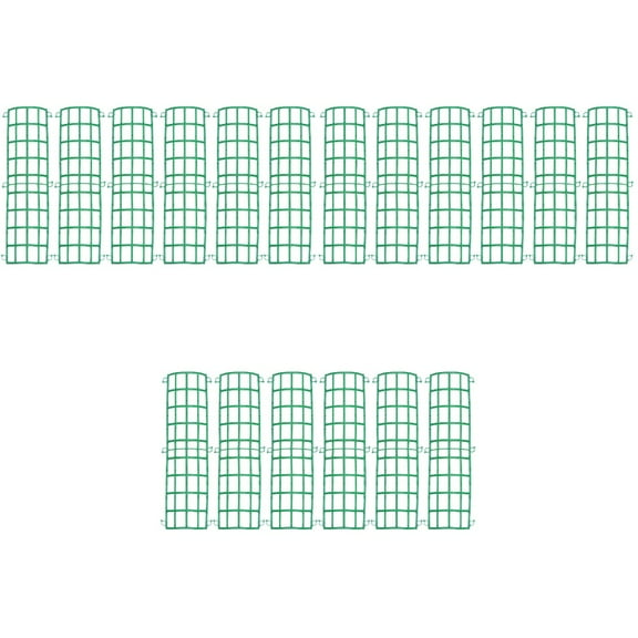 Raindrops 18 Pcs Flowers Wall Frame Grid Wall Frame Green Fence Frame DIY Artificial Flower Grid Panel Artificial Flowers Base for Wedding Wall Arch