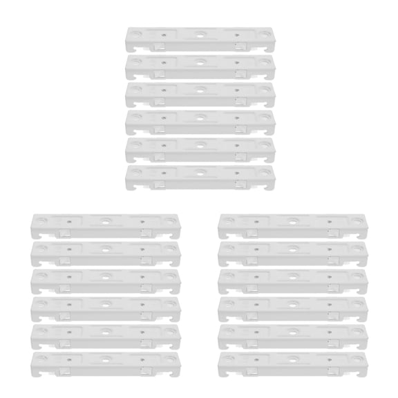 Raindrops 18 Pcs Heavy Duty Curtain Track Connectors Corner Bend Track Connector For Room Divider Ceiling Curtain Track Ceiling Track For Curtain White
