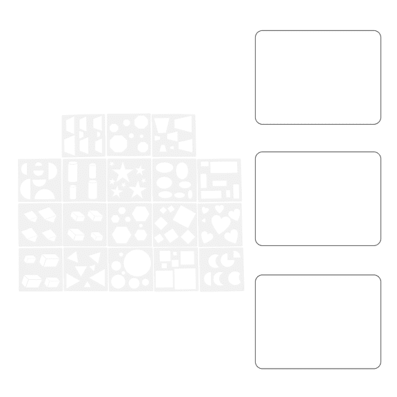 Raindrops  18 Pcs Paint Stencils Painting Template Templates for Child