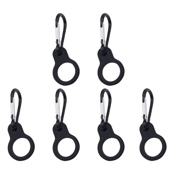 CRILSTYLEO Convenient Bottle Carrier Black Elastic for Various Bottles 18Pcs