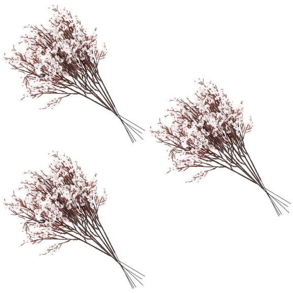 Raindrops 18 Pcs Simulated Gypsophila Bunches DIY Wreath Floral Arrangement Romantic Real Touch Flower