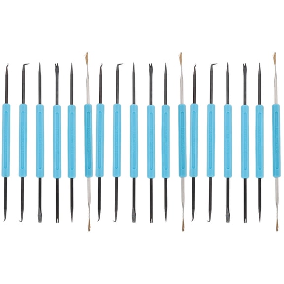 Raindrops 18 pcs  Solder Auxiliary Tool Double-sided Repair Tools Soldering Tools (Sky-blue)