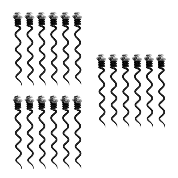 Raindrops 18 pcs  Wine Opener Spiral Bit Replacement Metal Corkscrew Spiral Part Metal Bottle Opener Needle Corkscrew Spiral For Repairing Spiral Bit For Wine Opener