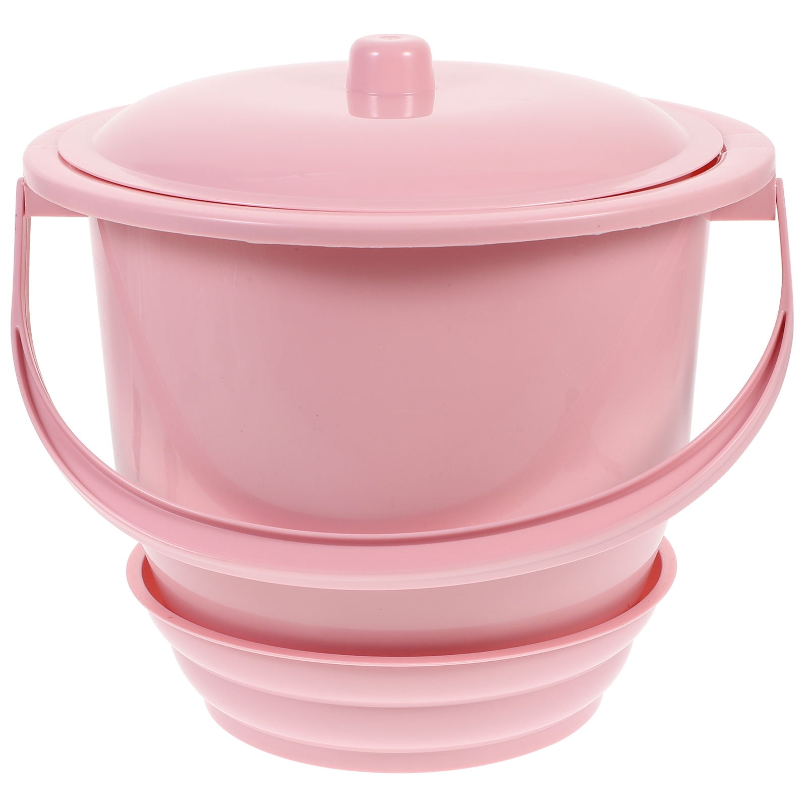Raindrops 1PC Simple Home Spittoon with Cover Practical Handheld Urine Bucket Chamber Pot