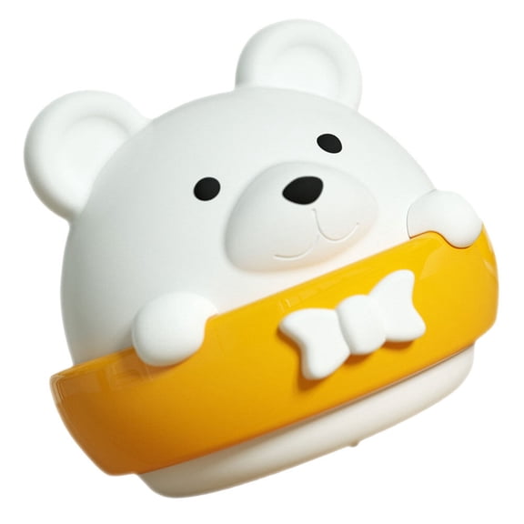 Raindrops 1Pc Bear LED Night Lamp USB Rechargeable Bedside Light with ABS Shell