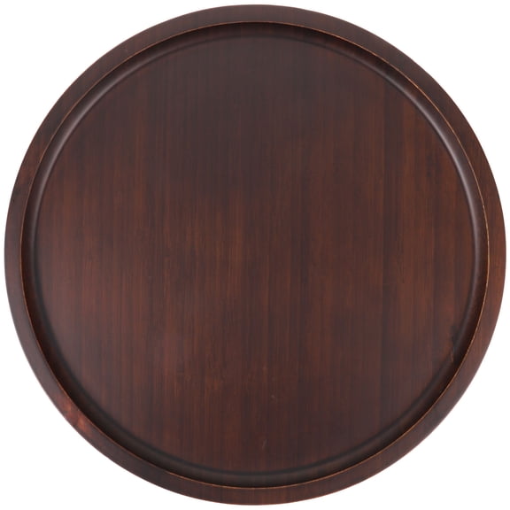 Raindrops 1Pack Bamboo Round Tray for Appetizer Serving in Kitchen Dining Room Wear-Resistant