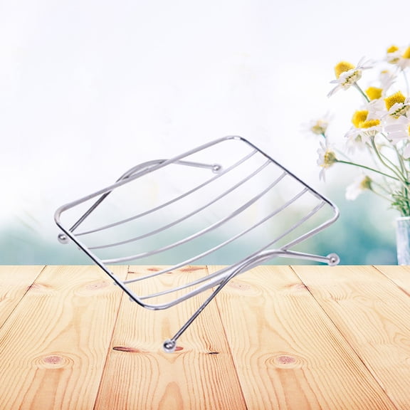 Raindrops Contemporary re Soap Holder Silver Stainless Steel Easy Install