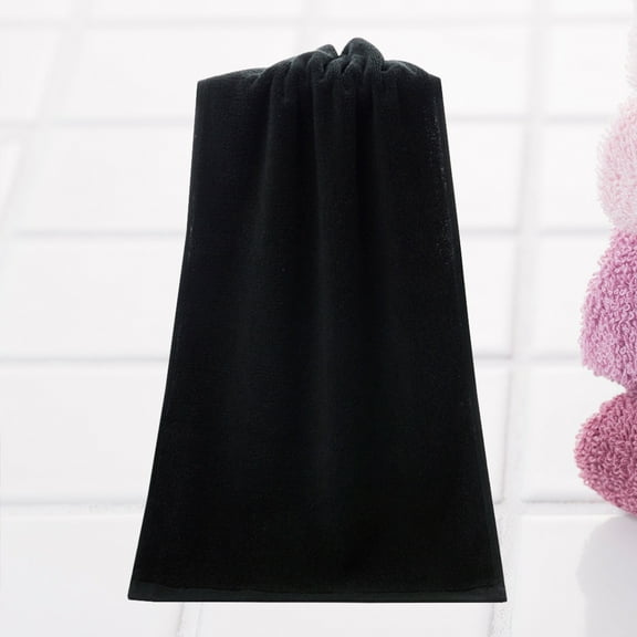 Raindrops 1Pack Black Cotton Bath Towel Luxury Rectangular Design For Bathroom Use And Spa Quality