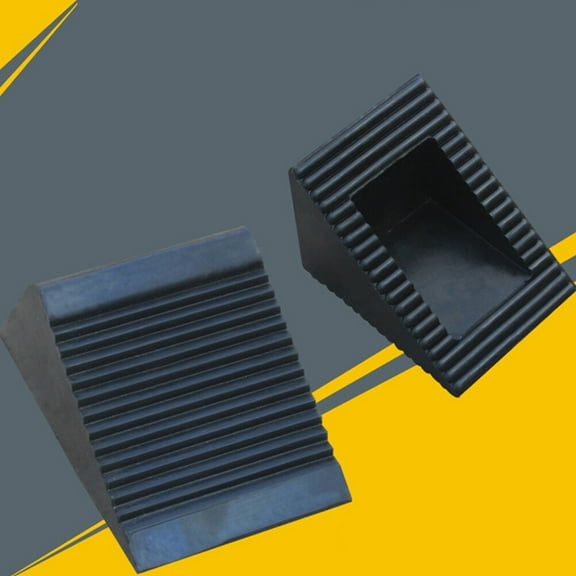 Raindrops 1Pack Black Rubber Car Stop Control for Tire Positioning in Garage 12.5 x 7.5 in