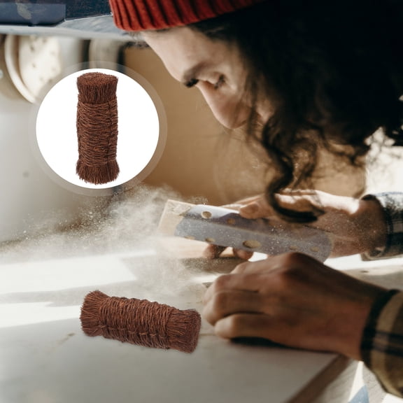 Raindrops 1Pack Cleaning Brush Dark Brown Palm Fibre for Tracing and Engraving Tools