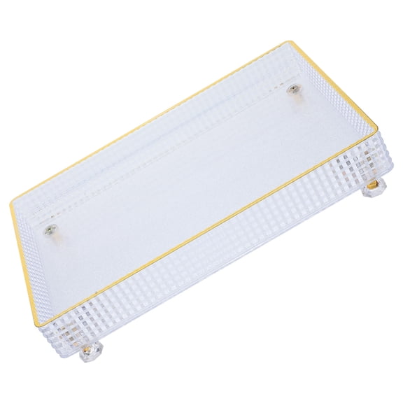 Raindrops Fruit Serving Tray with Gold Trim 1Pcs 10.81X7.27X2.36in