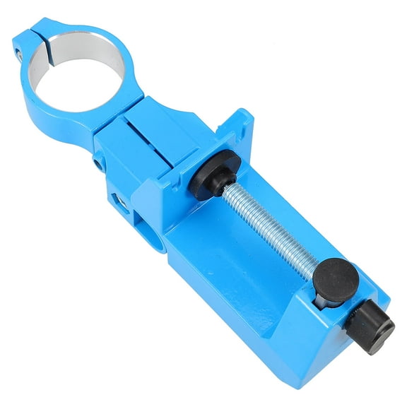 Raindrops 1Pack Drill Clamp Vise Blue Plastic Stable Drilling Angle Adjustment 11.8X2.2X1.7in