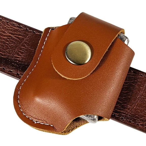 FOMIYES Light Brown Lightweight Lighter Holder Case, and Practical for Everyday Carry and Use
