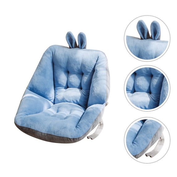 Raindrops 1-Pack Polyester Chair Cushion Ear-Shaped for Dining Room and Office Seating Comfort and Support