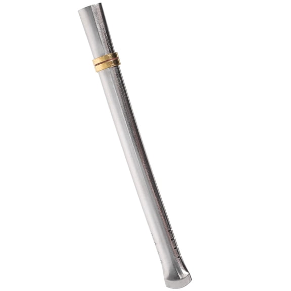 Raindrops Drinking Straw Silver Stainless Steel 1Pack